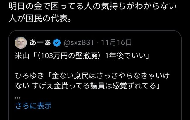 ひろゆき「物価高で苦しんでる庶民の気持ちを年収3000万の国会議員がわかるわけない」