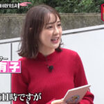 若林有子アナ　セクシーニットで胸元くっきり！！【GIF動画あり】