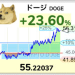 【朗報】仮想通貨DOGEが55円突破。ありがとうイーロンマスク