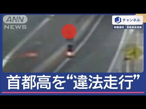 電動キックボードさん、高速道路に侵入