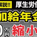 【緊急】加給年金2025年改正へ！厚生労働省が見直し案