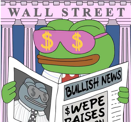 【ミームコイン】進化系PEPE「Wall Street Pepe」、プレセールで1300万ドル調達！個人投資家から熱い支持を集める理由とは？！