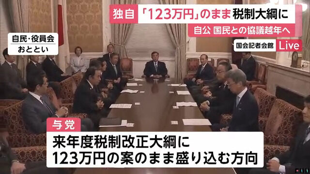 政府与党、123万の壁で2025年へ協議持ち越しへwwwwwwwwwwwwwwwwwwwwwwwwwww