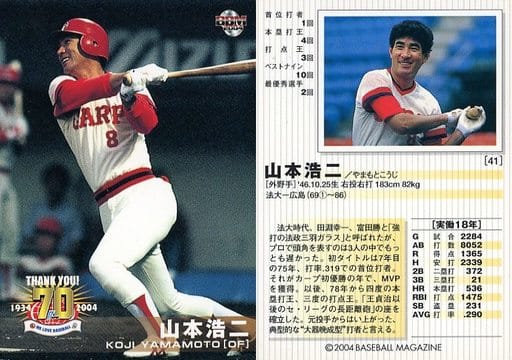 山本浩二とか言う文句なしのプロ野球選手史上最強の5ツールプレイヤー