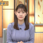 森山みなみアナ　激しく胸のふくらみを強調、乗せ乳！！