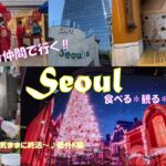 【シニア旅vlog番外K編】推し旅♪ソウル　いきなり冬本番の11月🎄グルメ多めの渡韓備忘録です　＃クリスマスイルミネーション＃韓国グルメ＃望遠市場＃ハラボジクレープ＃垢すり