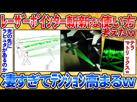 【仰天】レーザーポインターの画期的な使い方考えた→触発されレーザーポインター購入者が遊びまくり