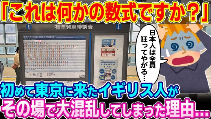 【衝撃】「これは何かの数式ですか?」初めて東京に来たイギリス人が東京駅のホームで大混乱した理由…