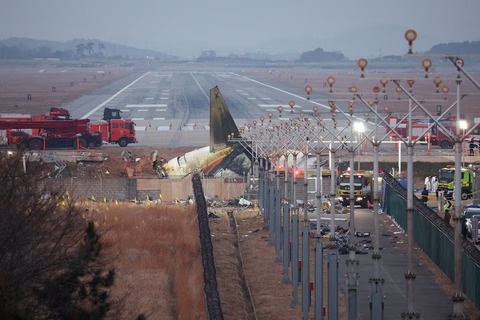 【韓国】務安空港のコンクリート構造物撤去へ　旅客機事故受け