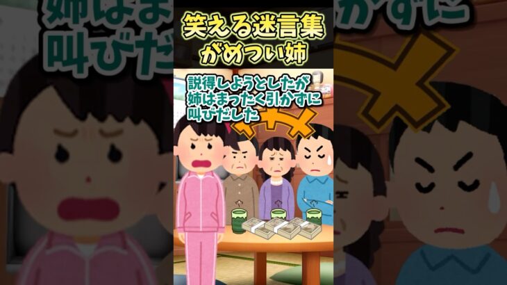 【衝撃】㊗️150万再生!!笑える迷言集〜がめつい姉〜