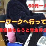 【60代一人暮らし】ハローワークへ行ってきた／失業保険をもらうと年金が停止する！