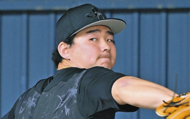 MLBデータサイト「小笠原慎之介の直球は平均143キロととても遅いがスピンがきいて浮き上がってくる」