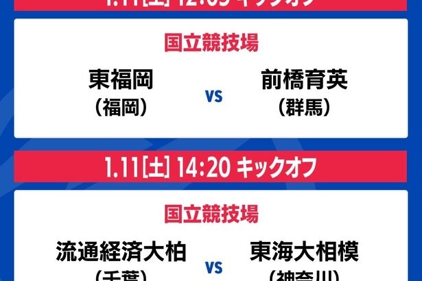 【速報】東福岡vs前橋育英、流通経済大柏vs東海大相模が今日いよいよ始まるぞｗｗｗｗｗｗｗｗｗ