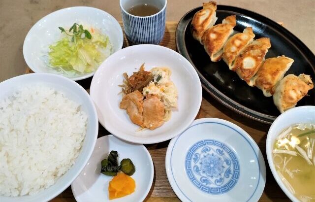 三大お昼の定食「餃子定食」「とんかつ定食」