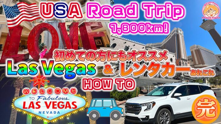 【絶景🚗ロードトリップ】04｜アメリカ🇺🇸シニア女子２人☆1,800kmレンタカーの旅〆括り★ RoadTrip 2024年9月/ラスベガス・レンタカー・プール・レストラン＆ MORE🎉