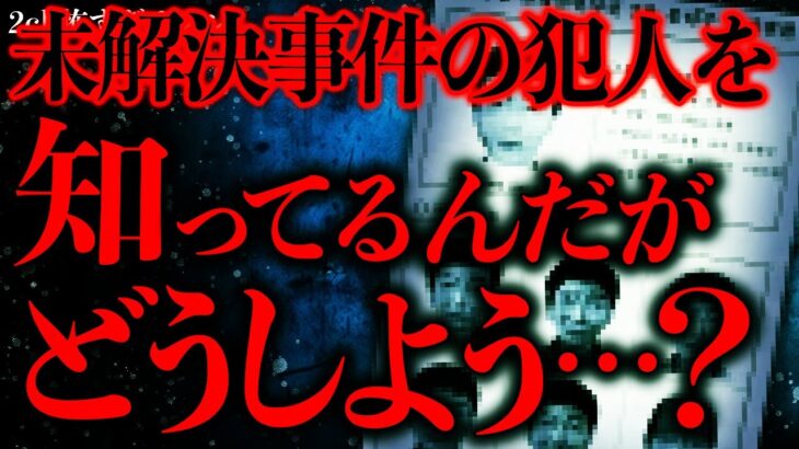 【動画】ある未解決事件の犯人を知っているんだけどどうしたらいい?→スレが炎上…