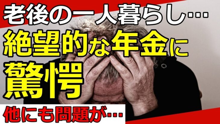 【老後年金】老後に一人暮らしで絶望的な年金額に驚愕…