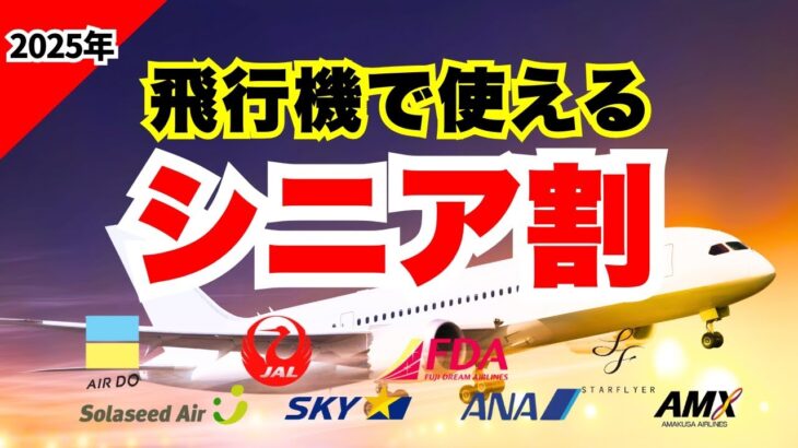 【まとめ】飛行機で使えるシニア割｜国内線全８社の大幅割引使わなきゃ大損