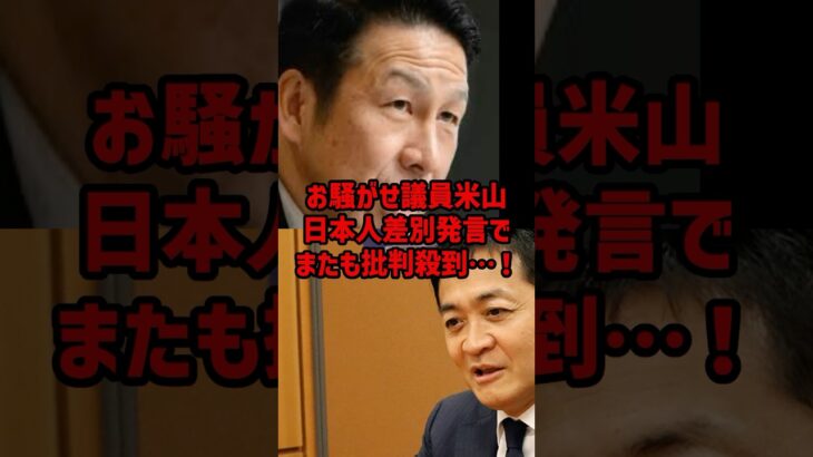 【仰天】「外国人優遇しろ!」米山議員が玉木代表に噛み付くも返り討ちに合い非難殺到