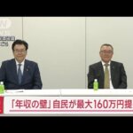 【必見】「年収の壁」自民が最大160万円提案‼