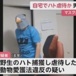 鳥のマスクを被り鞭で鳥を殺した男、逮捕