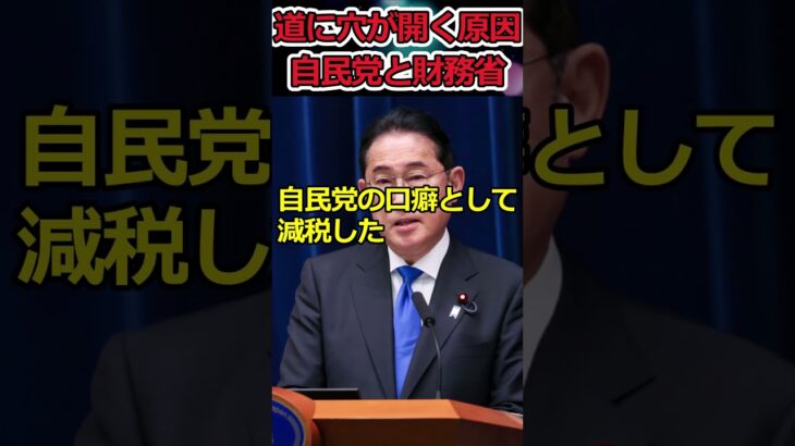 【Twitter】道路に穴が開くのは自民党の責任!?→権力を手にするために国民を犠牲にするな