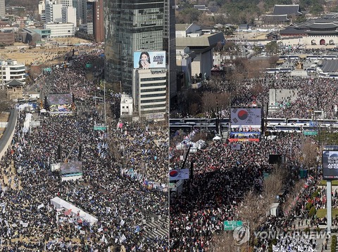 【韓国】尹大統領罷免賛成派と反対派が22日にソウルで大規模集会　少なくとも数十万人か