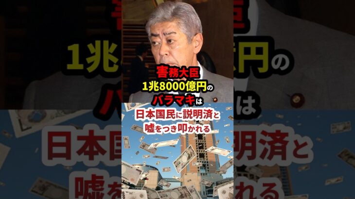 【マジかよ】害務大臣「1兆8000億円の海外支援、国民にはちゃんと説明した」