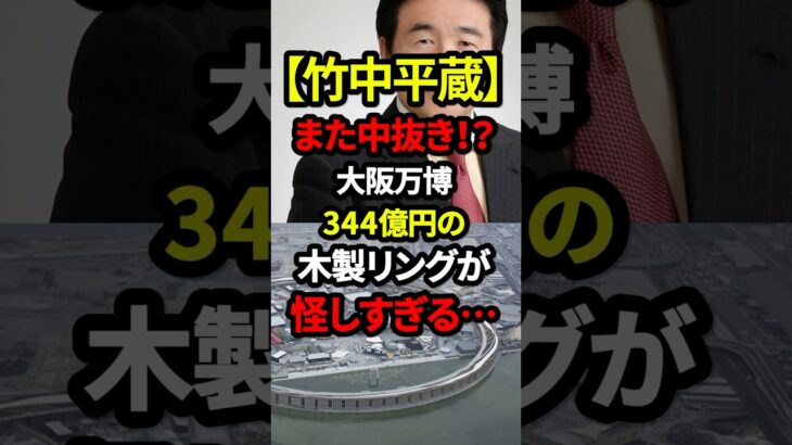 【マジかよ】㊗️30万再生!! また中抜き!?大阪万博344億円の木製リングが怪しすぎると話題に