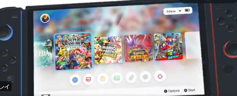 【速報】Switch2のホーム画面が突如アップされる