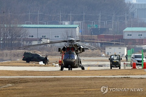 韓国軍部隊でヘリ全焼　無人機と衝突＝人命被害なし