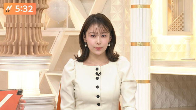 良原安美アナ　胸元強調衣装！！