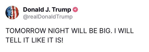 【米国】トランプ大統領が謎めいた声明を発表「明日の夜はすごいことになる。ありのままに伝えるよ！」