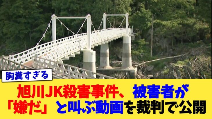 【動画】旭川JK殺害事件、被害者が「嫌だ」と叫ぶ動画を裁判で公開