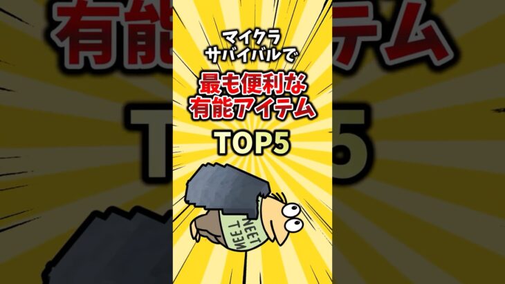 【仰天】マイクラサバイバルで最も便利な有能アイテムTOP5