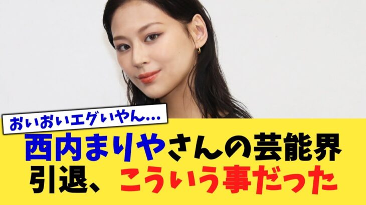 【仰天】西内まりやさんの芸能界引退、こういう事だった