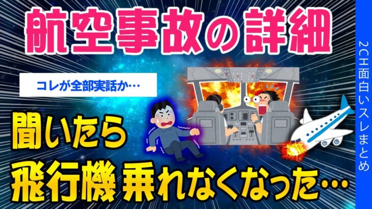 【仰天】航空事故の詳細…聞いたら飛行機乗れなくなった
