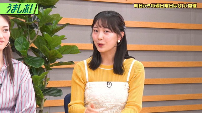 高崎春アナ　ニットの豊乳！！
