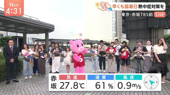 山形純菜アナ　強風でスカートが煽られる！！