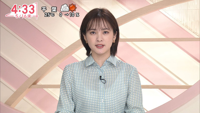 河出奈都美アナ　うっすらと透ける！！