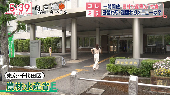 田﨑さくらアナ　横乳とお尻がくっきりレポート！！