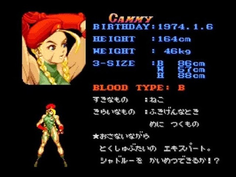 カプコン「スーパースト2にキャミィとかいう女キャラ追加するで」ゲーマー「そう…」