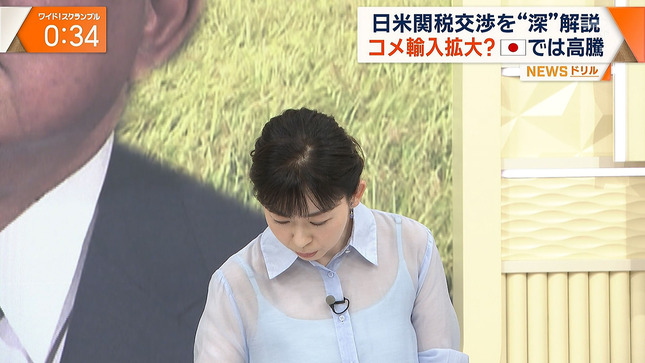 透け透け！！　松尾由美子アナ