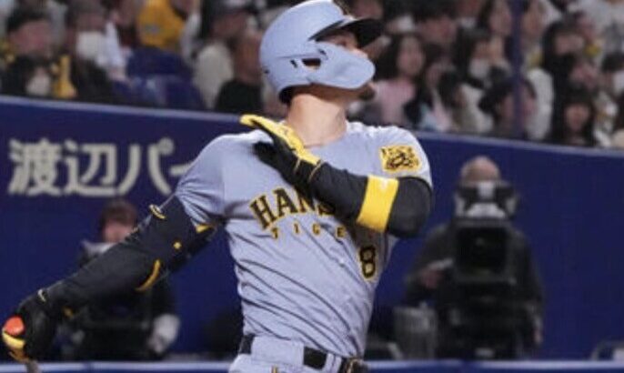 【速報】佐藤輝明、今季12号のソロHR炸裂！！！阪神同点！！！