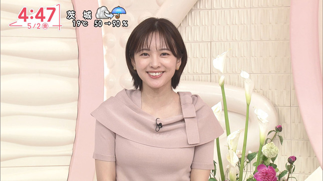 河出奈都美アナ　セクシーな巨乳と腰回り！！
