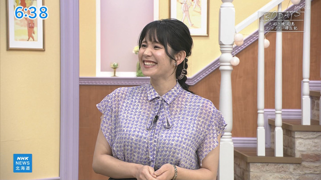 飯尾夏帆アナ　うっすらと透ける巨乳！！