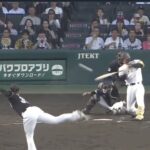 【速報】森下、先制打！！！阪神がロッテ相手に1点を先制！！！