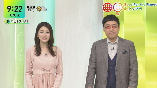 黒田みゆアナ　黒いブラ紐がチラ見え！！