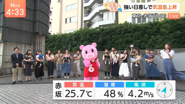 山形純菜アナ　強風でスカートを煽られる！！【GIF動画あり】
