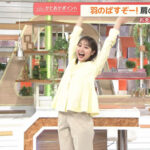 松岡朱里アナのストレッチ！！【GIF動画あり】